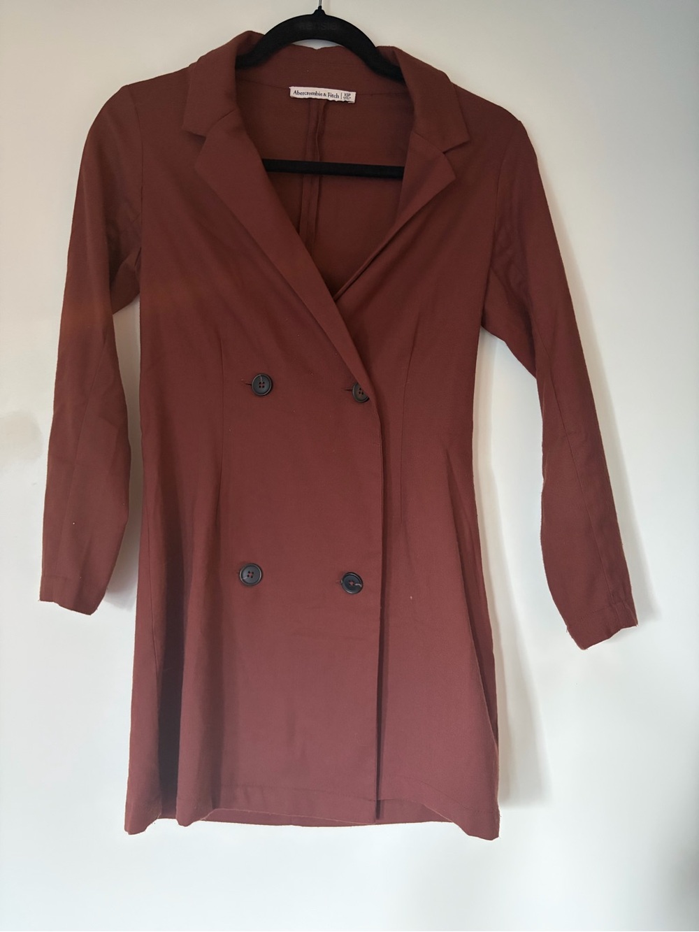 Abercrombie & Fitch Rust Mini Blazer Dress
